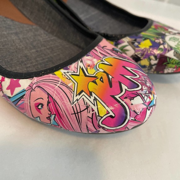 Dr. Scholl's Shoes - Dr. Scholl's Ballet Friendly Flats Jem vs. The Misfits Custom Tribute Shoes Sz 9